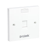 D-Link NFP-0WHI11 Single Faceplate, Square, White